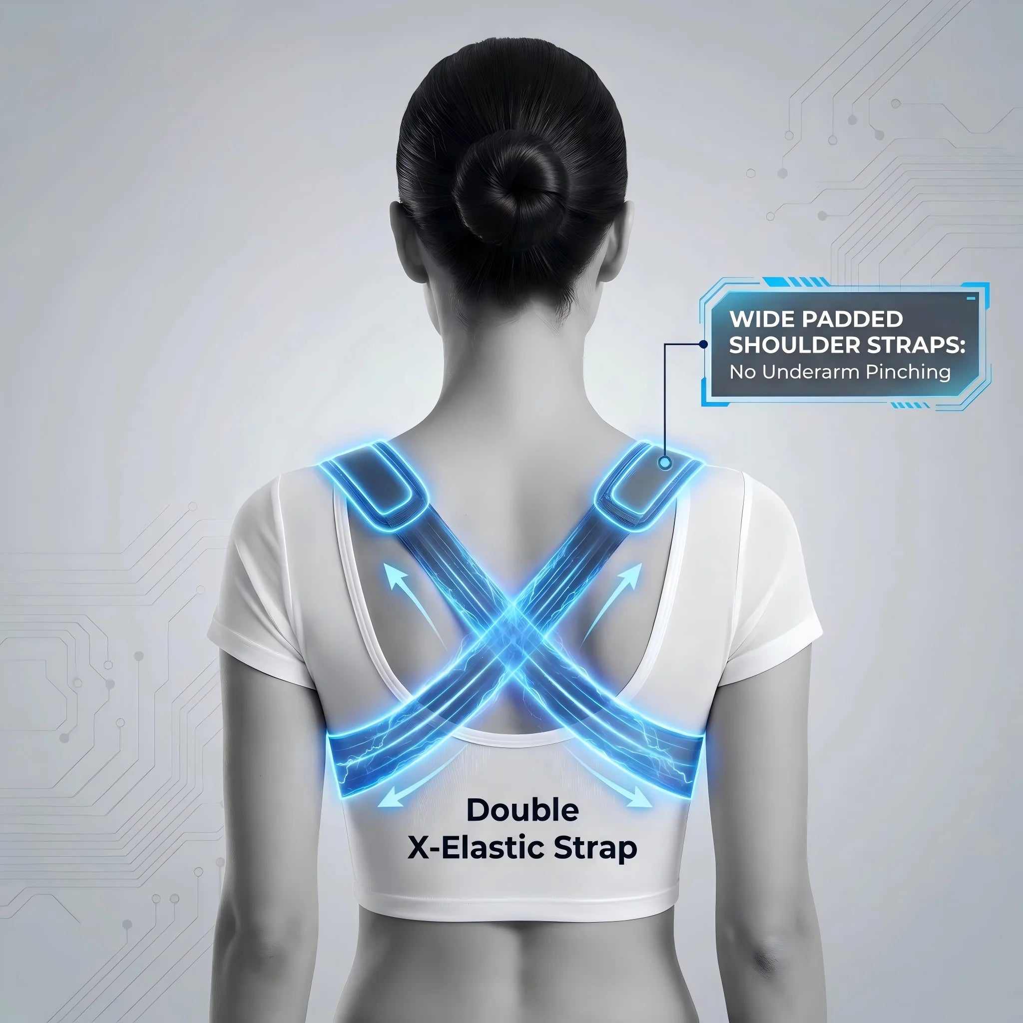 Ibada Invisible Posture Corrector Brace for Men & Women Adjustable