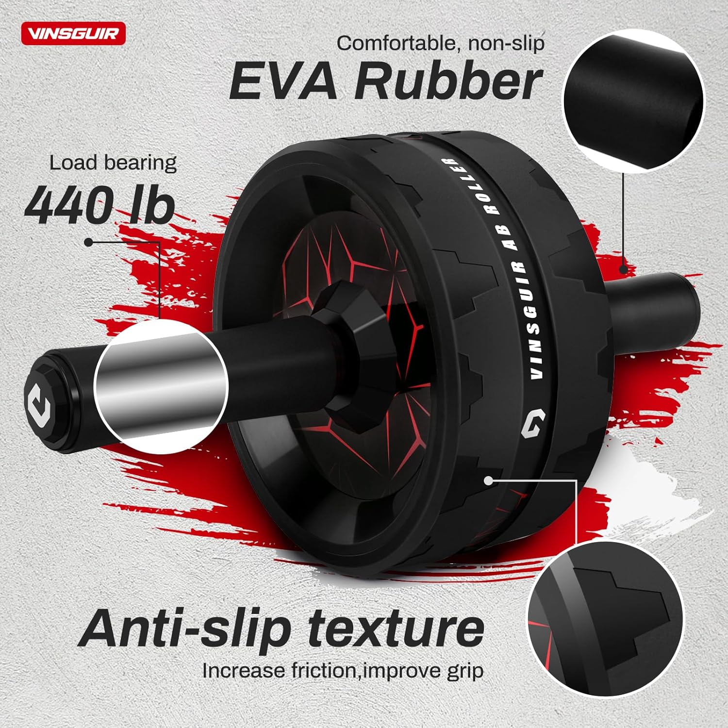 Ibada ab roller wheel for core strength training