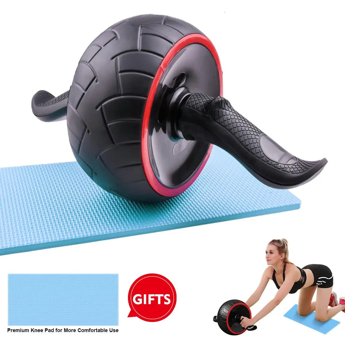 automatic rebound ab roller wheel for core workouts