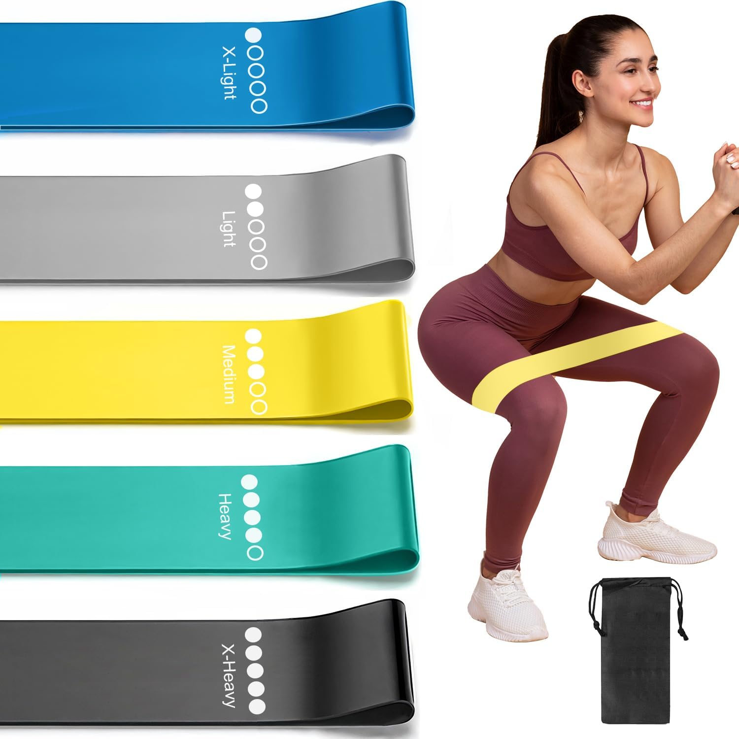 resistance loop bands set for workouts