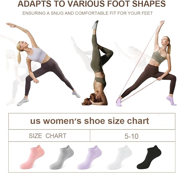 Women’s anti-slip workout socks for Pilates