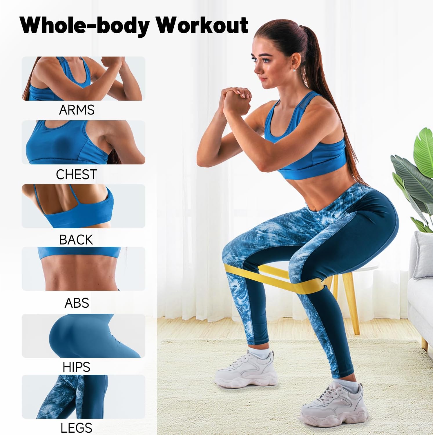 Yoga and Pilates resistance loop bands